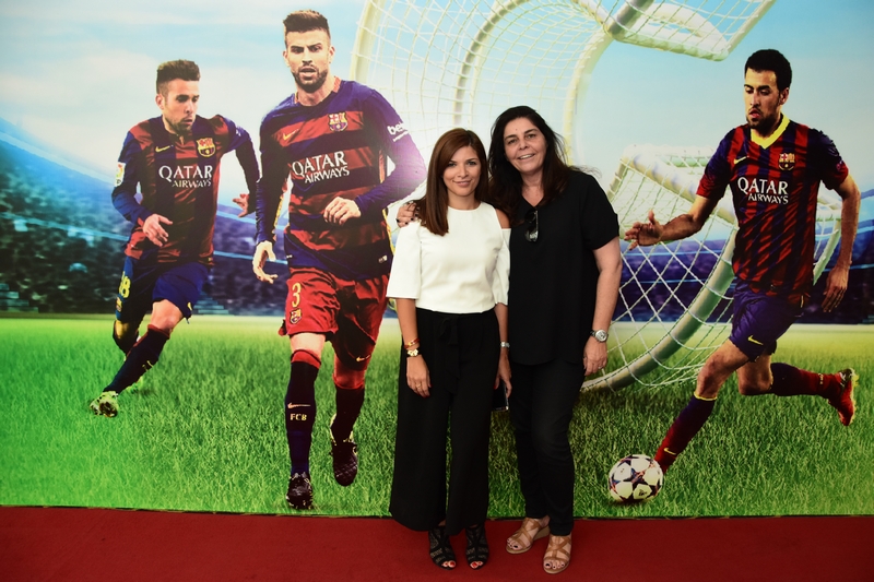 Gerard Pique,Sergio Busquets & Jordi Alba at CCBe